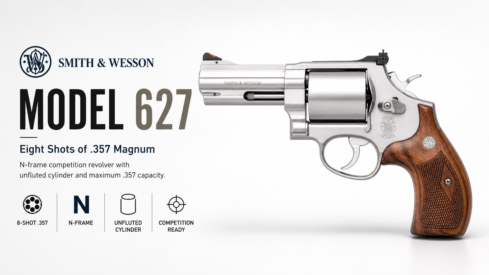 Smith & Wesson Model 627 for Sale | 8-Shot .357 Magnum N-Frame